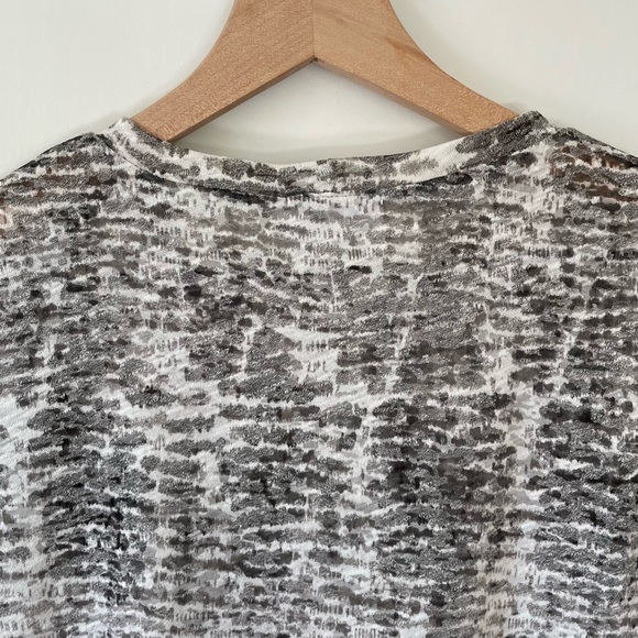 ✨NWT✨ LNA Burnout Boxy Crew Neck Tee in Python Print Sz SMALL (4-6) - Picture 11 of 15